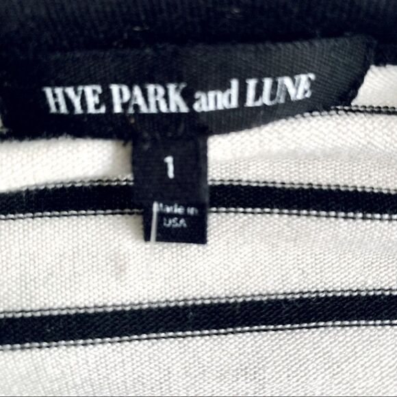 Hye Park and Lune Black & White Short Sleeve Sweater Top Size 1 - Picture 8 of 10